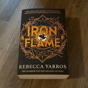 Iron Flame by Rebecca Yarros - Black and Orange Cover